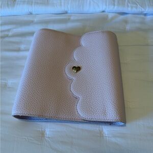Aura Estelle Pink Cloud Planner with Heart Accent Personal Wide